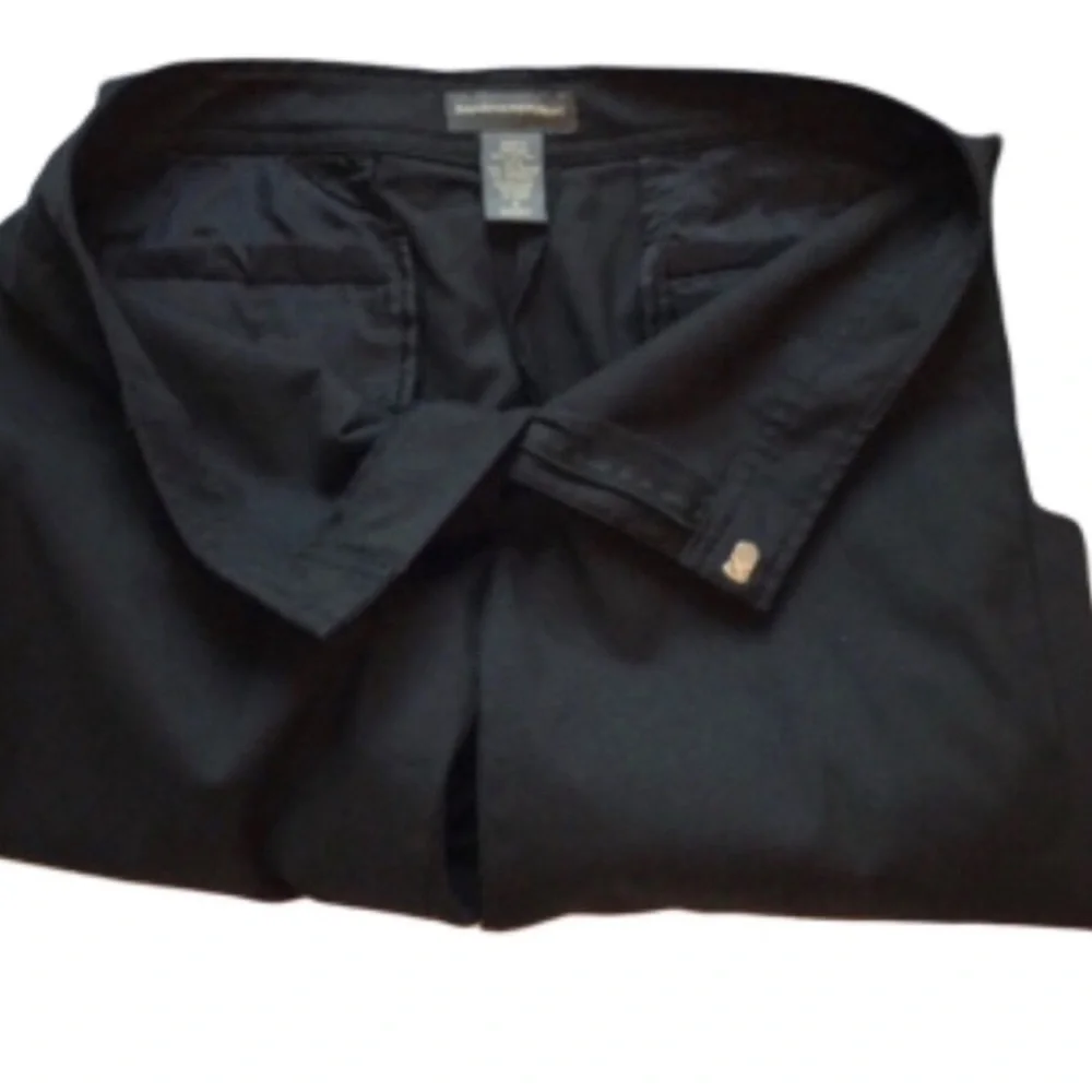Banana Republic Black Dress Pants Mid Rise 4 Short